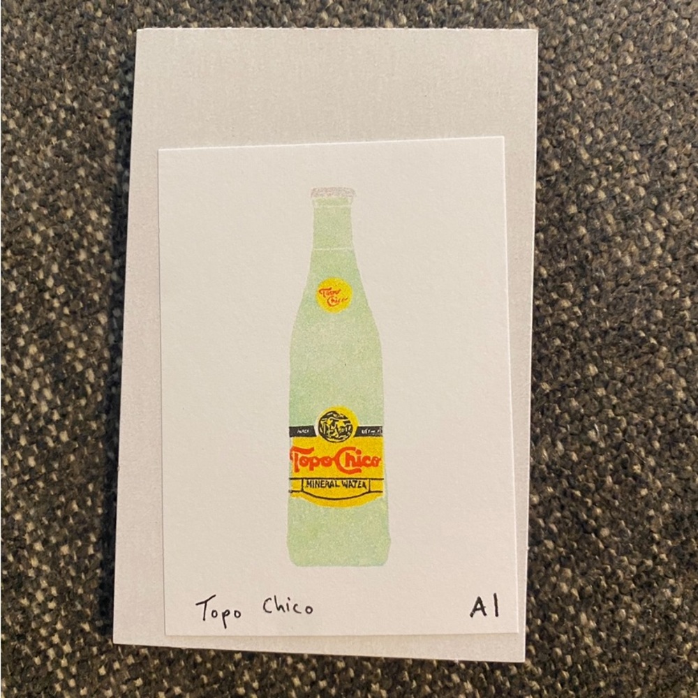 Anastasia INCIARDI - Mini Print - Topo Chico - Comes From Los Angeles, CA